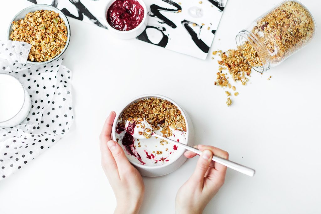 A Healthy Colon Is Vital For Maintaining The Body Healthy And Balanced And Detoxified yogurt-fiber-nuts