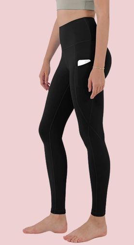 Womens High Waisted Yoga Leggings with Pockets Non See Through Workout Yoga Pants.